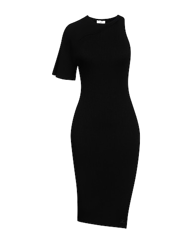 COURRÈGES Midi dress Black 70% Viscose, 30% Polyester
