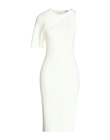 COURRÈGES Midi dress Ivory 70% Viscose, 30% Polyester
