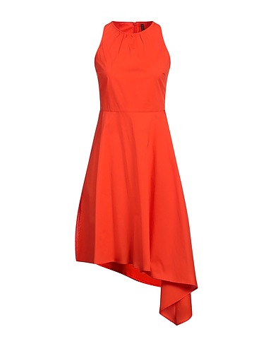 MANILA GRACE Midi dress Orange 100% Cotton
