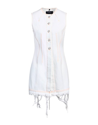 SPORTMAX Denim dress White 100% Paper