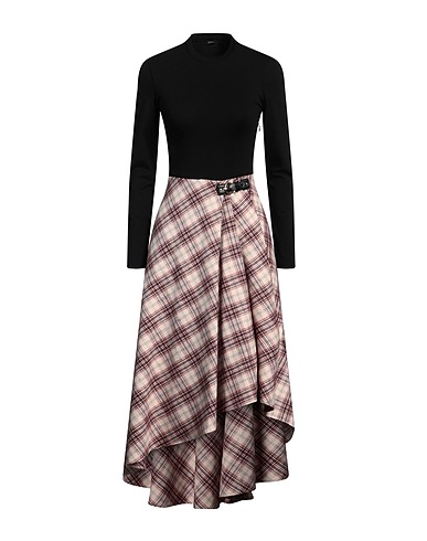 MAJE Midi-Kleid Schwarz 41% Acryl, 35% Polyester, 18% Wolle, 4% Polyamid, 2% Viskose