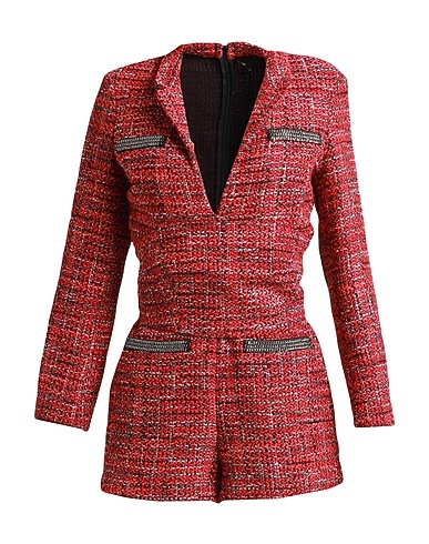 MAJE Jumpsuits and Dungarees Red 39% Acrylic, 29% Polyester, 14% Wool, 9% Cotton, 9% Other Fibres