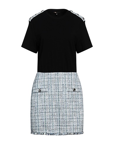 MAJE Short dress Black 54% Cotton, 23% Polyester, 14% Other Fibres, 5% Acrylic, 4% Metallic fiber