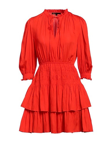 MAJE Short dress Tomato red 100% Polyester