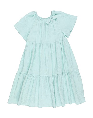IL GUFO Vestito Verde chiaro 98% Cotone, 2% Elastan