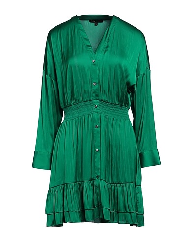 MAJE Shirt dress Emerald green 100% Polyester