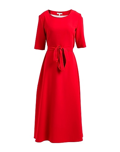 CAMICETTASNOB Midi dress Red 75% Polyester, 23% Viscose, 2% Elastane