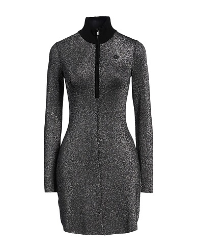 MAJE Sheath dress Black 64% Viscose, 14% Polyester, 14% Polyamide, 7% Metallic fiber, 1% Elastane