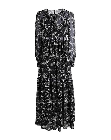 MANILA GRACE Long dress Black 100% Polyester