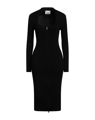 ISABEL MARANT Knit dress Black 61% Merino Wool, 26% Polyester, 11% Polyamide, 2% Elastane