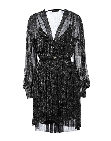 MAJE Short dress Black 59% Polyester, 41% Metallic fiber