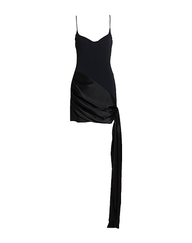DAVID KOMA Sheath dress Black 52% Acetate, 45% Viscose, 3% Elastane