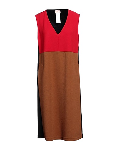 PERSONA BY MARINA RINALDI Midi dress Red 97% Polyester, 3% Elastane