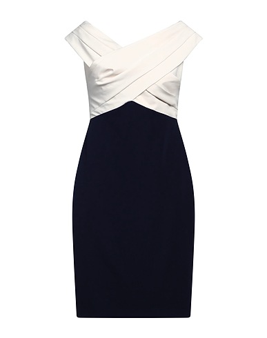 LAUREN RALPH LAUREN Midi-Kleid Nachtblau 89% Polyester, 11% Elastan