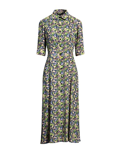 MAJE Midi dress Light green 100% Polyester
