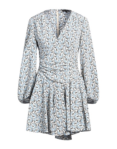MAJE Short dress Ivory 100% Polyester, Cotton