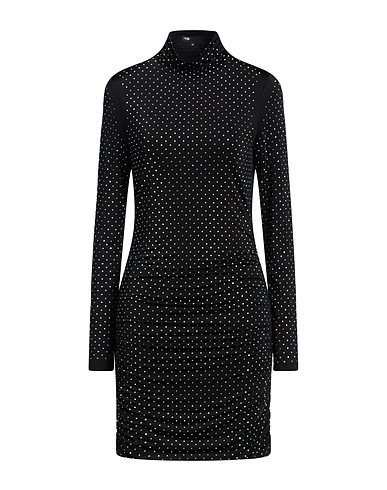MAJE Sheath dress Black 97% Polyester, 3% Elastane