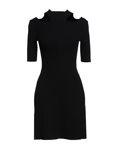 MAJE Short dress Black 53% Viscose, 45% Polyamide, 2% Elastane