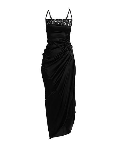 JACQUEMUS Vestito lungo Nero 96% Viscosa, 4% Elastan