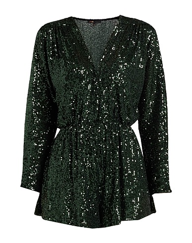 MAJE Jumpsuits and Dungarees Emerald green 95% Polyester, 5% Elastane