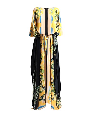 ROBERTO CAVALLI ロングワンピース・ドレス ベージュ レーヨン 100%