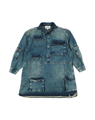 FINGER IN THE NOSE Vestito Blu 100% Cotone