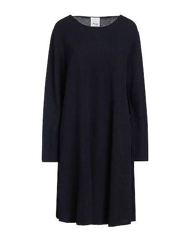 ALLUDE Short dress Midnight blue 70% Virgin Wool, 30% Cashmere