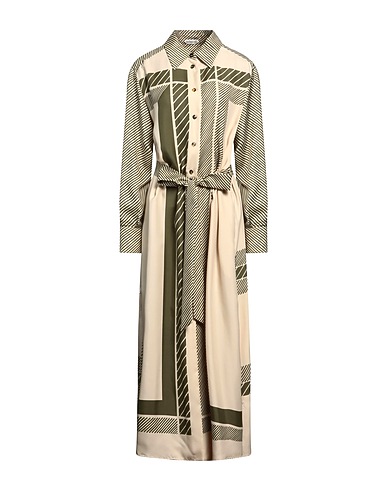MANTERO 1902 Long dress Beige 100% Silk