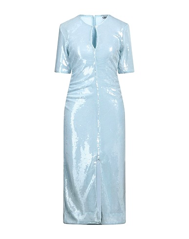 GANNI Midi-Kleid Himmelblau 100% Recyceltes Polyester