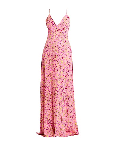 ROTATE BIRGER CHRISTENSEN Vestido largo Rosa 51% Viscosa, 49% Viscosa CIRCULOSE®