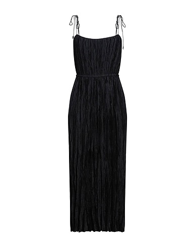 ULLA JOHNSON Vestito lungo Nero 100% Poliestere