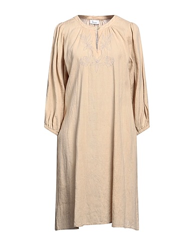 PRINCESS Midi dress Beige 100% Linen