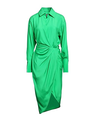 GAUGE81 Vestito in Seta Verde 100% Seta
