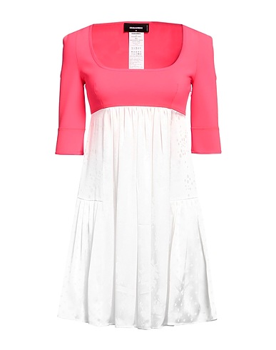 DSQUARED2 Short dress Coral 78% Acetate, 22% Silk, Polyamide, Elastane