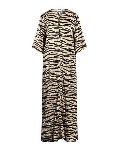 GANNI Длинное платье 95% Переработанный полиэстер, 5% Эластан