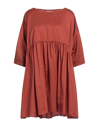 ALESSIA SANTI Short dress Brown 100% Cotton