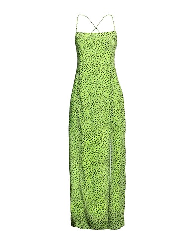 GANNI Long dress Green 100% Polyester