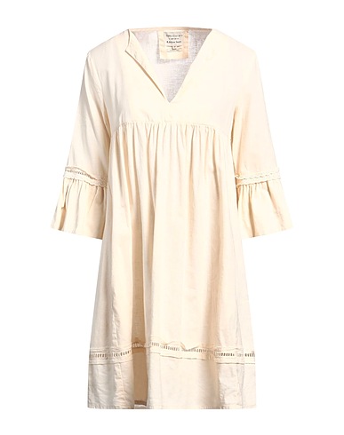 ALESSIA SANTI Short dress Ivory 55% Linen, 45% Cotton