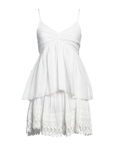 VICOLO Short dress White 100% Cotton