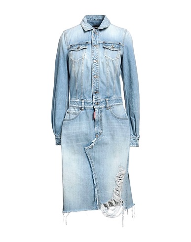 DSQUARED2 Denim dress Blue 100% Cotton