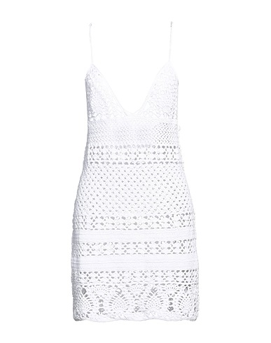 DSQUARED2 Sheath dress White 100% Cotton