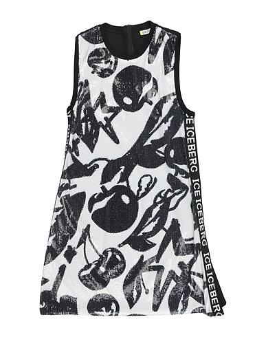 ICE ICEBERG Vestido Negro 100% Poliéster