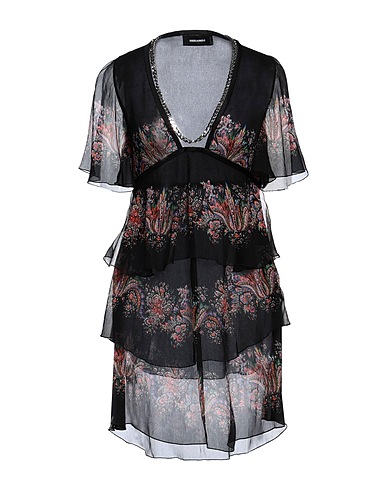 DSQUARED2 Short dress Black 100% Silk