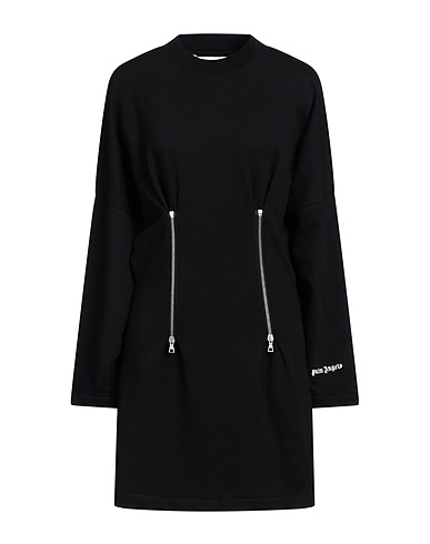 PALM ANGELS Short dress Black 100% Cotton, Elastane, Polyester