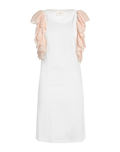 VICOLO Short dress White 100% Cotton, Polyester