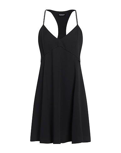 DONDUP Minivestido Negro 57% Acetato, 43% Seda