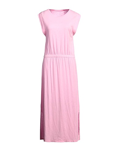 JUVIA Langes Kleid Rosa 52% Baumwolle, 48% Viskose