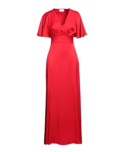 NENETTE Langes Kleid Rot 100% Viskose