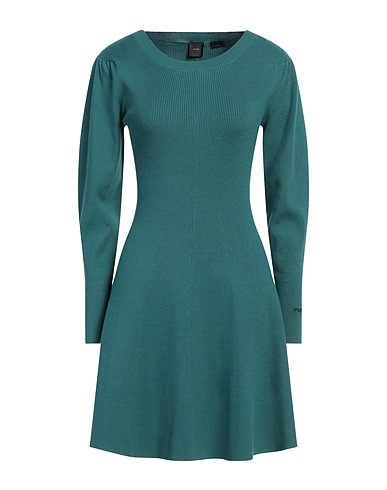 PINKO Vestito corto Verde petrolio 70% Viscosa, 30% Poliestere