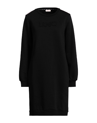 LIU •JO Vestito corto Nero 95% Cotone, 5% Elastan